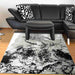 Abstract Indoor Area Rugs Gray 8x10
