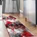 Abstract Indoor Area Rugs Red