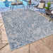 Floral Outdoor Rug Green