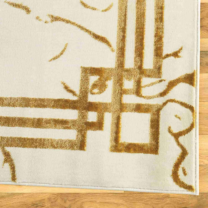 Marble Look Abstract Area Rugs