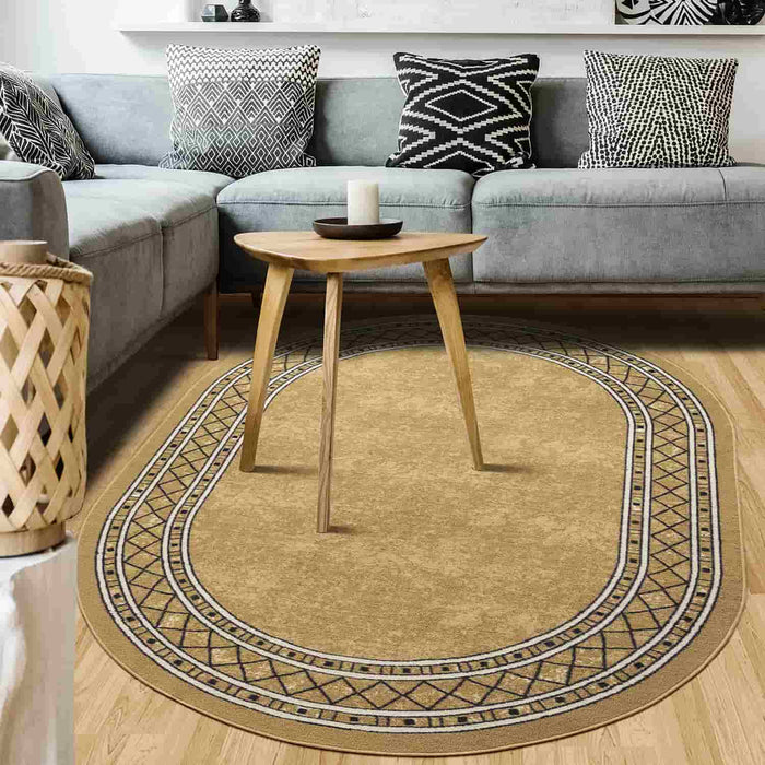 Antep Rugs Alfombras Gray 6 ft. 7 in. x 9 ft. Non-Slip Moroccan Geometric Area Rug