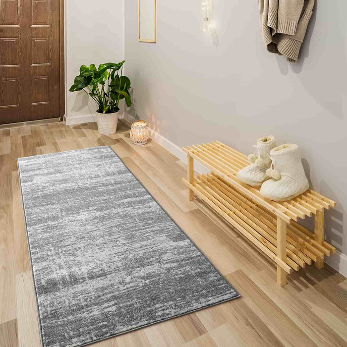 Modern Indoor Area Rugs Gray 2x7