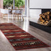  Moroccan Rug 2x7 Red