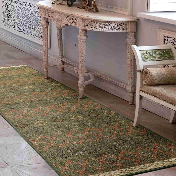 Antep Rugs Alfombras Non-Skid (Non-Slip) 3x5 Rubber Back Bohemian  Distressed Moroccan Boho Low Pile Profile Indoor Area Rug (Beige, 3' x 5')