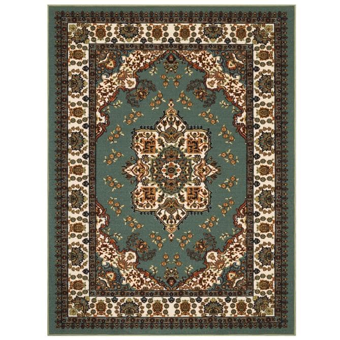 Alfombras Oriental Traditional Non-Skid Low Profile Pile Rubber Backing  Area Rug