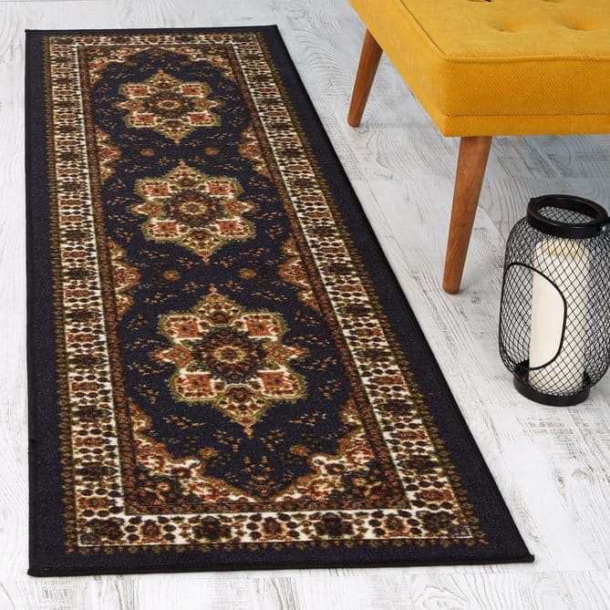 Antep Rugs Alfombras Modern Bordered 3x5 Non-Skid (Non-Slip) Low Profile  Pile