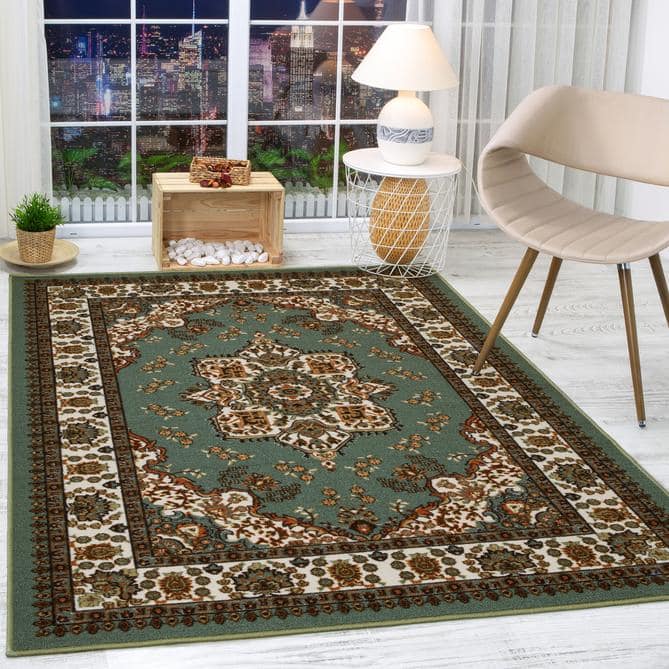 Antep Rugs Alfombras Oriental Traditional 2x7 Non-Skid (Non-Slip) Low  Profile Pile Rubber Backing Indoor Runner Rugs (Gray, 2' x 7')