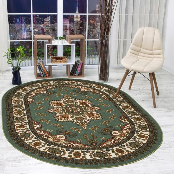 Antep Rugs Alfombras Non-Skid (Non-Slip) 2x7 Rubber Backing Floral  Geometric Low