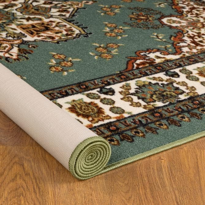 Alfombras Oriental Traditional Non-Skid Low Profile Pile Rubber Backing  Area Rug