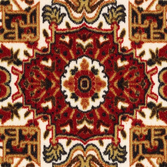 Antep Rugs Alfombras Oriental Traditional 3x5 Non-Skid (Non-Slip) Low  Profile Pile Rubber Backing Indoor Area Rugs (Beige, 3' x 5')