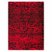 Red and Black Abstract Area Rugs