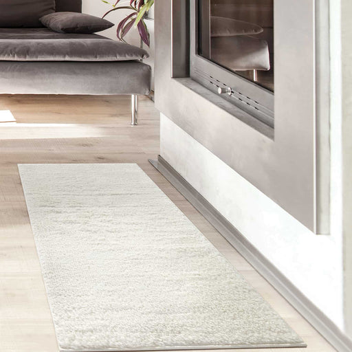 Solid Modern Area Rug White