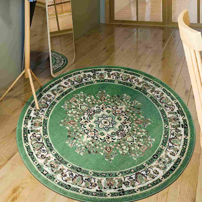 Traditional Indoor Area Rugs Green