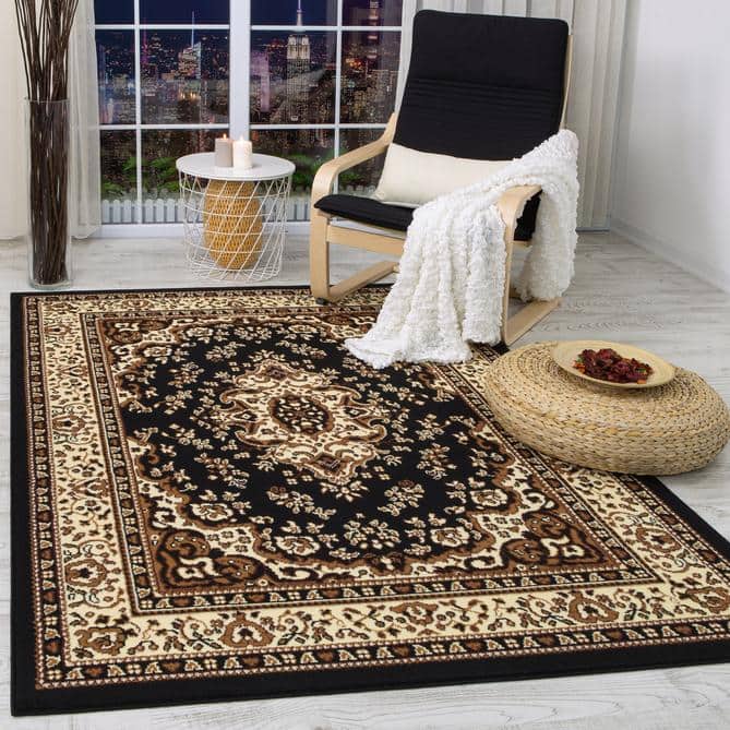  Black And Gold Rug