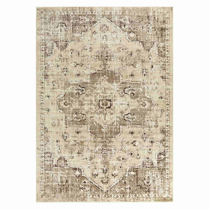 2x3 Pearl Rug, Cream Boho Small Area Rugs 3x5 4x6 Traditional Vintage – Fame